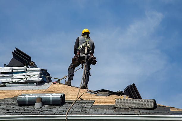 Professional Gutter Installation technician working in Somerset, CO